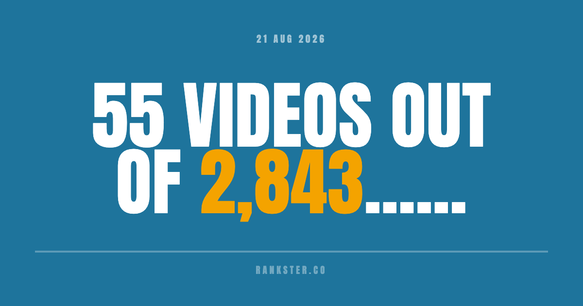 55 videos out of 2,843......