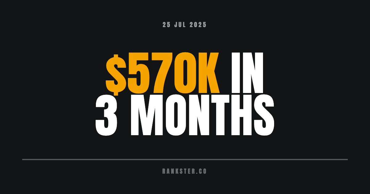 $570K in 3 Months