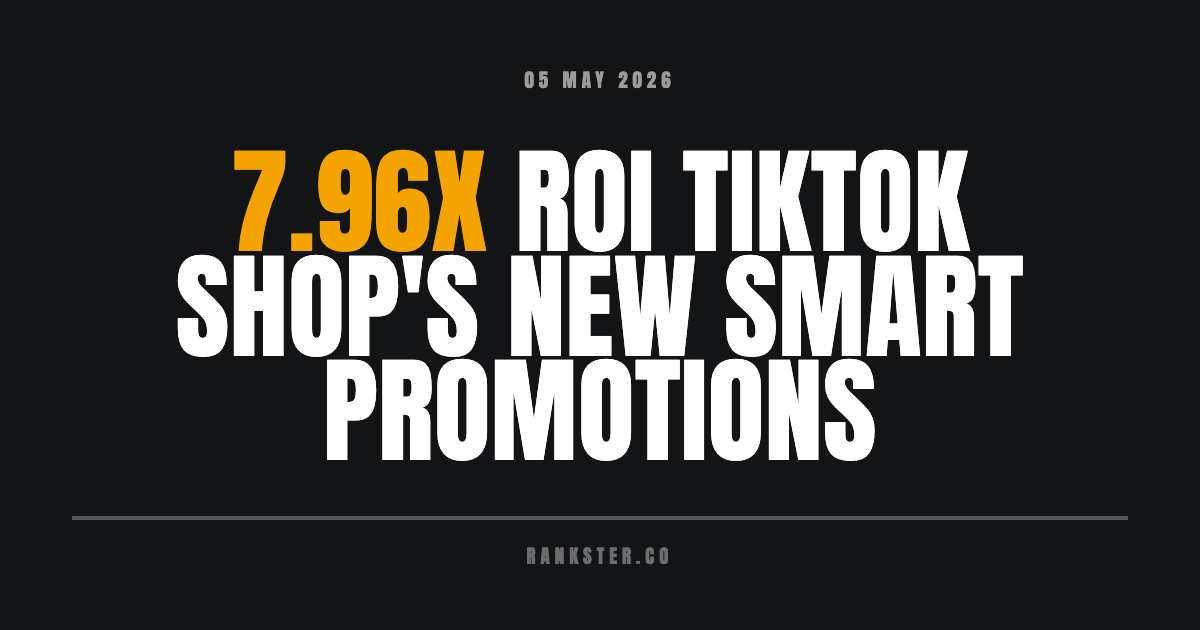 🔥 7.96x ROI 🔥 TikTok Shop's New Smart Promotions