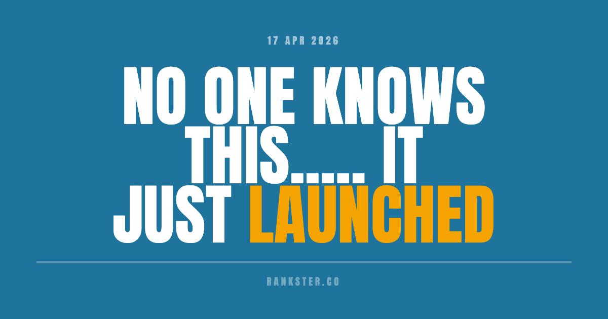 No one knows this..... it just launched