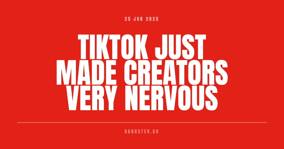 TikTok Just Made Creators Very Nervous 