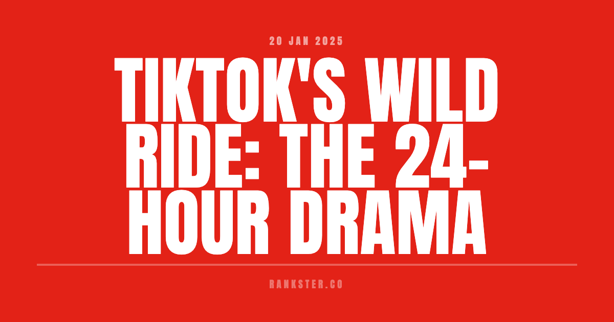 🎢 TikTok's Wild Ride: The 24-Hour Drama 