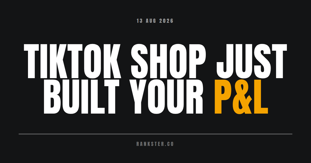 TikTok Shop just built your P&L